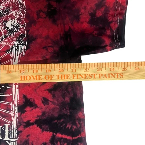 Men's RIVERS OF NIHIL 'Episode' T-Shirt Red & Black Tie Dye Tee Size Large - Picture 5 of 6